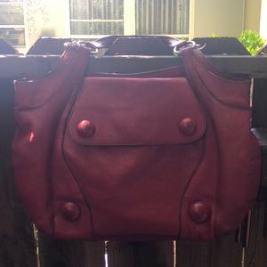 Anya Hindmarch Red Leather Handbag